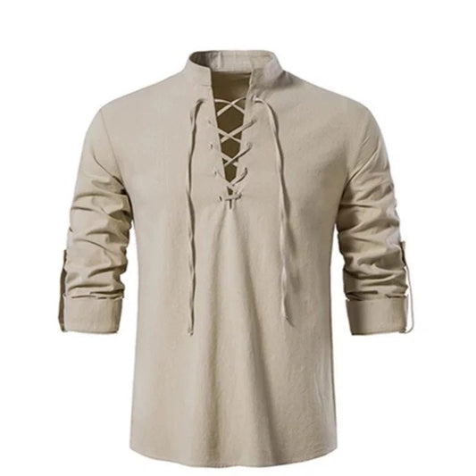 Handmade Viking Tunic mens 2022 Medieval Renaissance Pullover Shirt